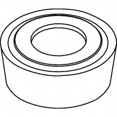 Kennametal - RCMT1204M0 Grade KCP30 Carbide Turning Insert - TiN/TiCN/Al2O3 Finish, Round, 12mm Inscr Circle, 3/16" Thick - Benchmark Tooling