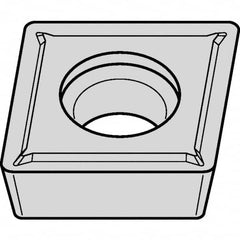 Kennametal - CPMT32.52 LF Grade KCP25B Carbide Turning Insert - TiCN/Al2O3/TiOCN Finish, 80° Diamond, 3/8" Inscr Circle, 5/32" Thick, 1/32" Corner Radius - Benchmark Tooling