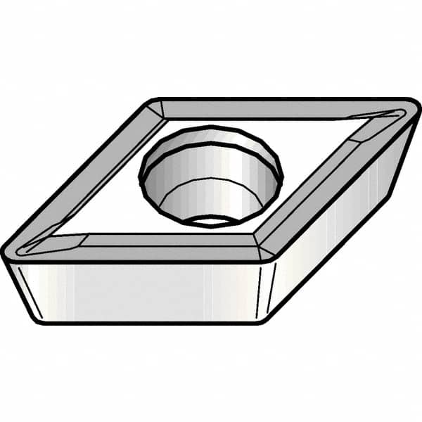 Kennametal - DPMT32.51 LF Grade KCM25B Carbide Turning Insert - TiOCN Finish, 55° Diamond, 3/8" Inscr Circle, 5/32" Thick, 1/64" Corner Radius - Benchmark Tooling