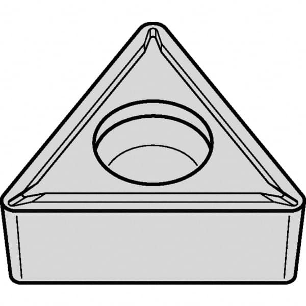Kennametal - TCMT32.51 LF Grade KCP25B Carbide Turning Insert - TiOCN Finish, 60° Triangle, 3/8" Inscr Circle, 5/32" Thick, 1/64" Corner Radius - Benchmark Tooling