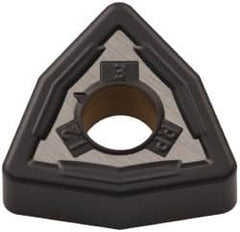Kennametal - WNMG433 RP Grade KCP30 Carbide Turning Insert - TiCN/Al2O3 Finish, 80° Trigon, 1/2" Inscr Circle, 3/16" Thick, 3/64" Corner Radius - Benchmark Tooling