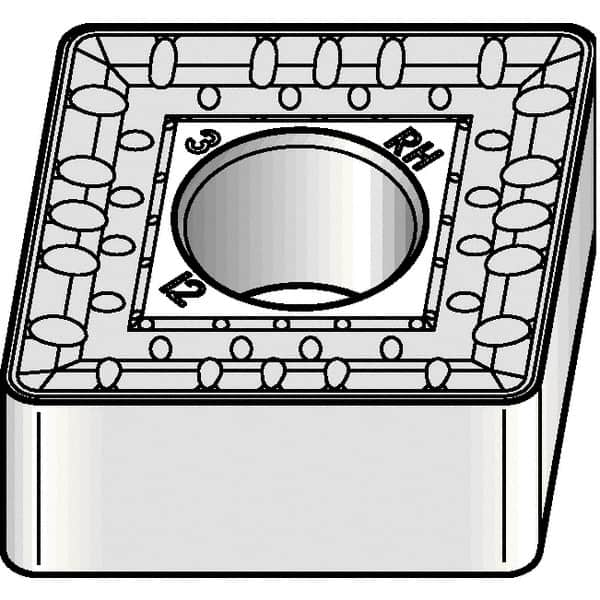 Kennametal - CNMM644 RH Grade KCP25B Carbide Turning Insert - TiOCN Finish, 80° Diamond, 3/4" Inscr Circle, 1/4" Thick, 1/16" Corner Radius - Benchmark Tooling