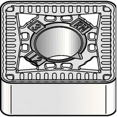 Kennametal - SNMG434 RN Grade KCP25B Carbide Turning Insert - TiCN/Al2O3/TiOCN Finish, 90° Square, 1/2" Inscr Circle, 3/16" Thick, 1/16" Corner Radius - Benchmark Tooling