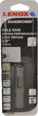 Lenox - 3/8" Diam, 1-1/8" Cutting Depth, Hole Saw - Diamond Grit Saw, Continuous Edge - Benchmark Tooling