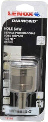 Lenox - 1-3/8" Diam, 1-1/8" Cutting Depth, Hole Saw - Diamond Grit Saw, Continuous Edge - Benchmark Tooling