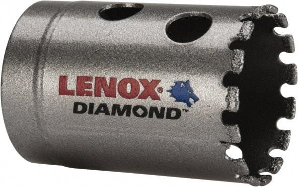 Lenox - 1-3/8" Diam, 1-5/8" Cutting Depth, Hole Saw - Diamond Grit Saw, Continuous Edge - Benchmark Tooling