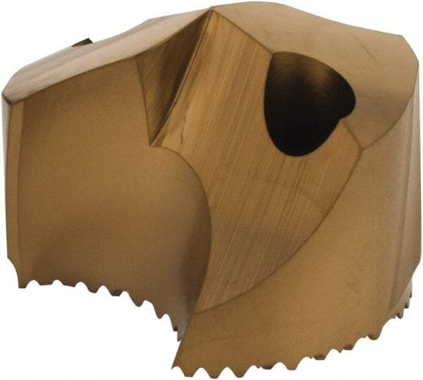 Seco - Series SD100, 20.64mm Diam 140° Replaceable Drill Tip - Carbide, TiAlN Finish, Through Coolant - Benchmark Tooling