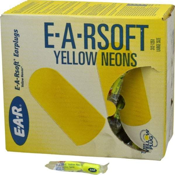 3M - Disposable, Uncorded, 33 dB Earplugs - Yellow, 200 Pairs - Benchmark Tooling