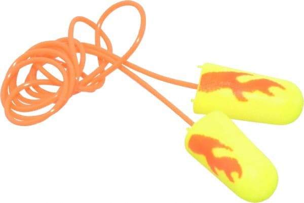 3M - Disposable, Corded, 33 dB Earplugs - Yellow, 200 Pairs - Benchmark Tooling