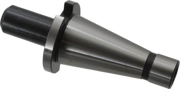 Interstate - NMTB40 Taper Shank 3/8" Hole End Mill Holder/Adapter - 1" Nose Diam, 2" Projection, 5/8-11 Drawbar - Exact Industrial Supply