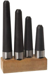 Made in USA - 1-1/4" Shank Diam Straight Shank with Weldon Flat 3/8" Hole End Mill Holder/Adapter - 4" Projection - Exact Industrial Supply