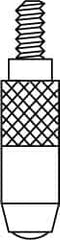 SPI - #4-48 Thread, Feeler (Spherical) Drop Indicator Contact Point - Benchmark Tooling