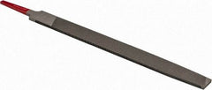 Simonds File - 8" Long, Second Cut, Mill American-Pattern File - Single Cut, Tang - Benchmark Tooling