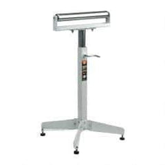 HTC - 16 Inch Long x 45-1/2 Inch High Heavy Duty Roller Support - 500 Lbs. Limit, with 1 and 1-3/8 Inch Wide Roller - Benchmark Tooling