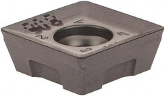 Iscar - QDMT1205 M Grade IC908 Carbide Milling Insert - TiAlN Finish, 0.1969" Thick, 0.8mm Corner Radius - Benchmark Tooling