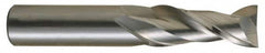 OSG - 5/8", 2 Flute, Single End, Solid Carbide, 0.09" Corner Radius End Mill - 3-1/2" OAL, 30° Helix, Right Hand Flute, 1-5/8" LOC, Right Hand Cut - Benchmark Tooling