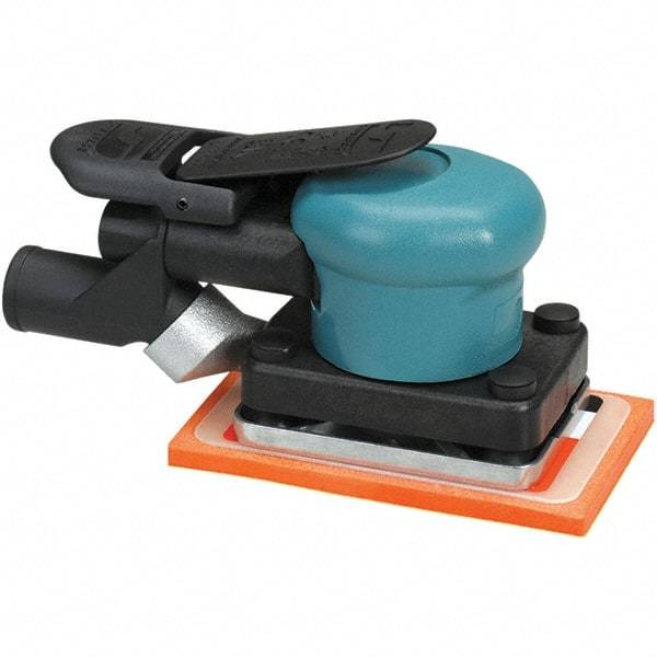 Dynabrade - 13 CFM Air Consumption, Palm Air Orbital Sander - Rectangular Pad, - Benchmark Tooling