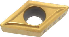 Kennametal - DPGT21.51 LF Grade KC730 Carbide Turning Insert - TiN Finish, 55° Diamond, 1/4" Inscr Circle, 3/32" Thick, 1/64" Corner Radius - Benchmark Tooling