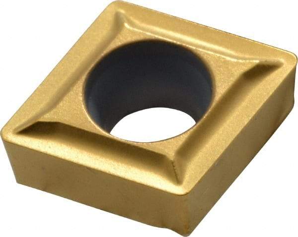 Kennametal - CCMT21.51 LF Grade KC730 Carbide Turning Insert - TiN Finish, 80° Diamond, 1/4" Inscr Circle, 3/32" Thick, 1/64" Corner Radius - Benchmark Tooling