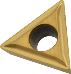 Kennametal - TPMT21.51 LF Grade KC730 Carbide Turning Insert - TiN Finish, 60° Triangle, 1/4" Inscr Circle, 3/32" Thick, 1/64" Corner Radius - Benchmark Tooling