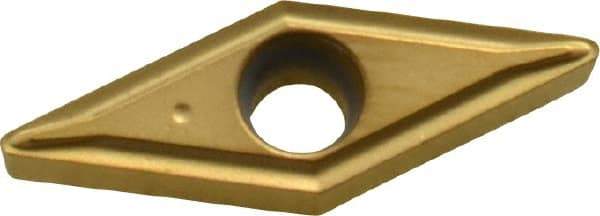 Kennametal - VBMT221 LF Grade KC730 Carbide Turning Insert - TiN Finish, 35° Diamond, 1/4" Inscr Circle, 1/8" Thick, 1/64" Corner Radius - Benchmark Tooling