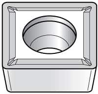 Kennametal - SCMT432 LF Grade KC5025 Carbide Turning Insert - TiAlN Finish, 90° Square, 1/2" Inscr Circle, 3/16" Thick, 1/32" Corner Radius - Benchmark Tooling