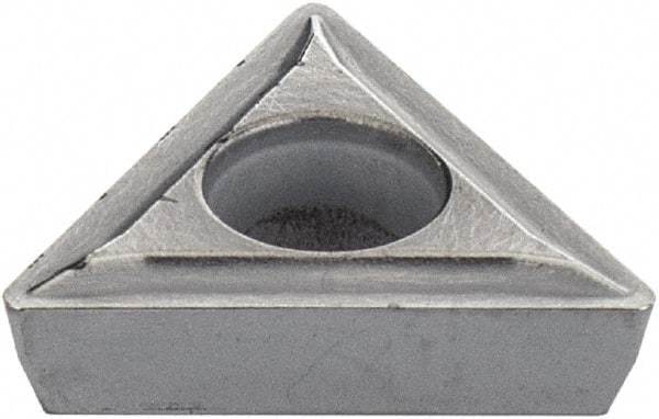 Kennametal - TPMT21.51 LF Grade K313 Carbide Turning Insert - Uncoated, 60° Triangle, 1/4" Inscr Circle, 3/32" Thick, 1/64" Corner Radius - Benchmark Tooling