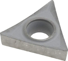 Kennametal - TCGT32.51 HP Grade K313 Carbide Turning Insert - Uncoated, 60° Triangle, 3/8" Inscr Circle, 5/32" Thick, 1/64" Corner Radius - Benchmark Tooling