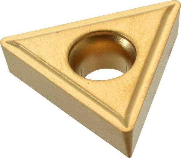 Kennametal - TCMT432 LF Grade KC850 Carbide Turning Insert - TiC/TiCN/TiN Finish, 60° Triangle, 1/2" Inscr Circle, 3/16" Thick, 1/32" Corner Radius - Benchmark Tooling