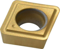 Kennametal - CPGM21.52 Grade KC730 Carbide Turning Insert - TiN Finish, 80° Diamond, 1/4" Inscr Circle, 3/32" Thick, 1/32" Corner Radius - Benchmark Tooling