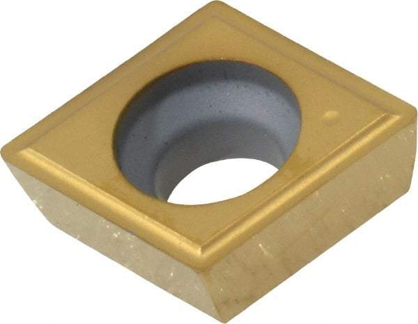 Kennametal - CPGM32.51 Grade KC730 Carbide Turning Insert - TiN Finish, 80° Diamond, 3/8" Inscr Circle, 5/32" Thick, 1/64" Corner Radius - Benchmark Tooling