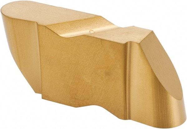 Kennametal - 4125NR Grade KC850, 6.35mm Cutting Width Carbide Grooving Insert - 6.35mm Max Depth of Cut, Left Hand, 3.18mm Corner Radius, TiC/TiCN/TiN Finish - Benchmark Tooling