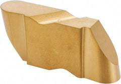 Kennametal - 4125NR Grade KC850, 6.35mm Cutting Width Carbide Grooving Insert - 6.35mm Max Depth of Cut, Left Hand, 3.18mm Corner Radius, TiC/TiCN/TiN Finish - Benchmark Tooling