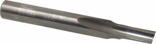 Onsrud - 3/16" Diam, 1/4" Shank Diam, 3/8" Length of Cut, 1 Flute Single Edge Straight Router Bit - 2" Overall Length, Right Hand Cut, Solid Carbide - Benchmark Tooling