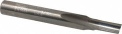 Onsrud - 3/16" Diam, 1/4" Shank Diam, 3/8" Length of Cut, 1 Flute Single Edge Straight Router Bit - 2" Overall Length, Right Hand Cut, Solid Carbide - Benchmark Tooling