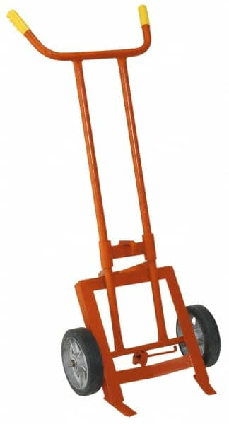 Wesco Industrial Products - 1,000 Lb Load Capacity, 55 Gal Drum Hand Truck - 24-1/2" Wide x 62" High, 2 Wheels - Benchmark Tooling