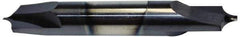Accupro - 0.055" Radius, 3/16" Mill Diam, 2 Flute Solid Carbide Corner Rounding End Mill - Double End, AlTiN Finish, 2" OAL, 3/16" Shank Diam - Benchmark Tooling