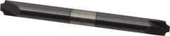 Accupro - 0.046" Radius, 3/16" Mill Diam, 2 Flute Solid Carbide Corner Rounding End Mill - Double End, AlTiN Finish, 2" OAL, 3/16" Shank Diam - Benchmark Tooling