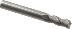 Accupro - 5/16", 3 Flute, Single End, Solid Carbide, 0.045" Corner Radius End Mill - 2-1/2" OAL, 40° Helix, Right Hand Flute, 3/4" LOC, Right Hand Cut - Benchmark Tooling