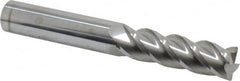 Accupro - 5/8", 4 Flute, Single End, Solid Carbide, 0.03" Corner Radius End Mill - 4-5/8" OAL, 40° Helix, Right Hand Flute, 2-1/8" LOC, Right Hand Cut - Benchmark Tooling