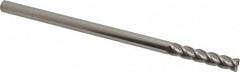 Accupro - 5/16", 4 Flute, Single End, Solid Carbide, 0.03" Corner Radius End Mill - 6" OAL, 40° Helix, Right Hand Flute, 1-1/2" LOC, Right Hand Cut - Benchmark Tooling
