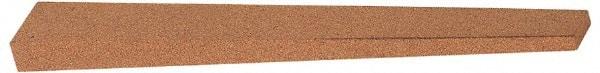 Norton - 4" Long x 1/2" Wide x 1/4" Thick, Aluminum Oxide Sharpening Stone - Taper, Fine Grade - Benchmark Tooling