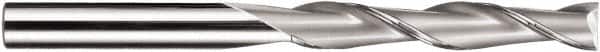 SGS - 5mm, 25mm LOC, 5mm Shank Diam, 75mm OAL, 2 Flute, Solid Carbide Square End Mill - Single End, TiN Finish, Spiral Flute, 30° Helix, Centercutting, Right Hand Cut, Right Hand Flute, Series 3XLM - Benchmark Tooling