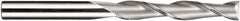 SGS - 5mm, 25mm LOC, 5mm Shank Diam, 75mm OAL, 2 Flute, Solid Carbide Square End Mill - Single End, TiN Finish, Spiral Flute, 30° Helix, Centercutting, Right Hand Cut, Right Hand Flute, Series 3XLM - Benchmark Tooling