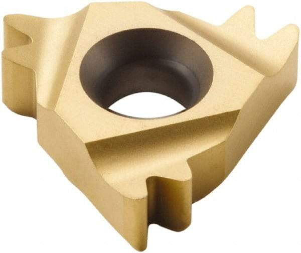 Seco - 16NR Internal Right Hand 11 Whitworth Laydown Threading Insert - Grade CP500, TiAlN/TiN Coated Carbide - Benchmark Tooling