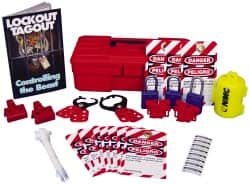 NMC - 30 Piece Electrical Lockout Kit - Comes in Carrying Case - Benchmark Tooling