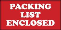 NMC - Packing List Enclosed Shipping Label - 1-3/8" High x 3" Wide - Benchmark Tooling