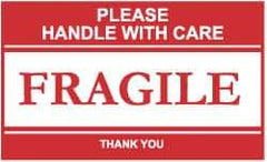 NMC - Please Handle with Care - Fragile - Thank You Shipping Label - 2-1/2" High x 4" Wide - Benchmark Tooling