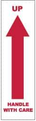 NMC - Up - Handle with Care Shipping Label - 7" High x 2" Wide - Benchmark Tooling