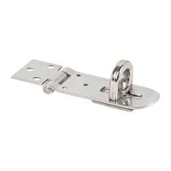 Sugatsune - 1-1/2" Wide, Screw Down Hasp - Stainless Steel - Benchmark Tooling